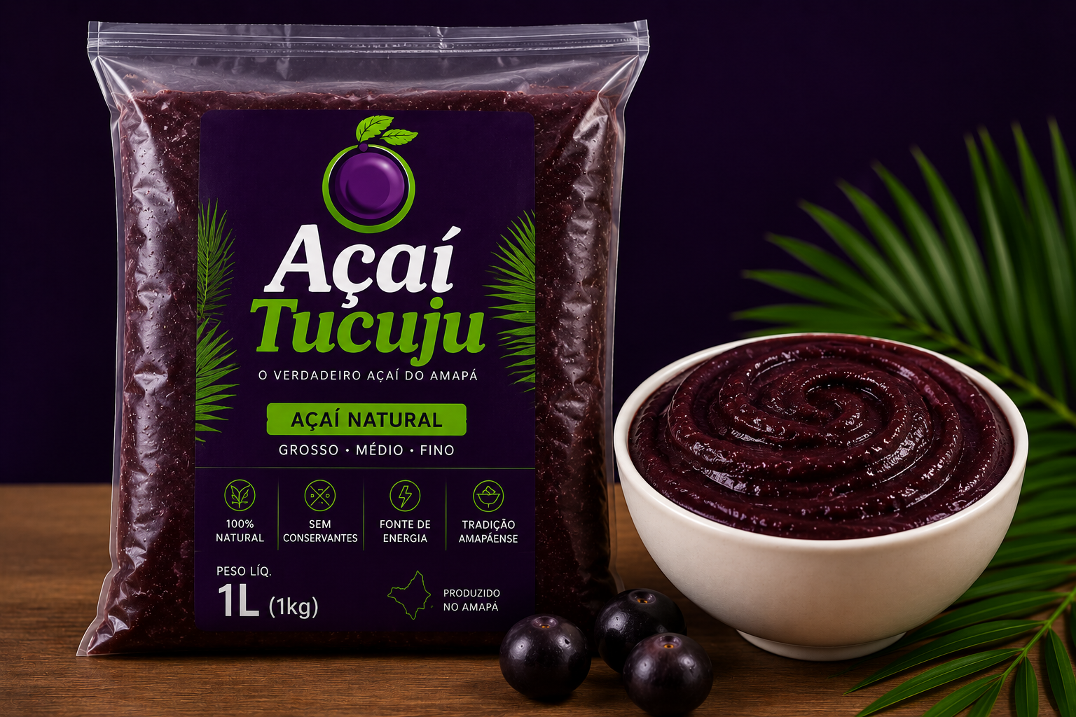 Açaí 1kg / 1L